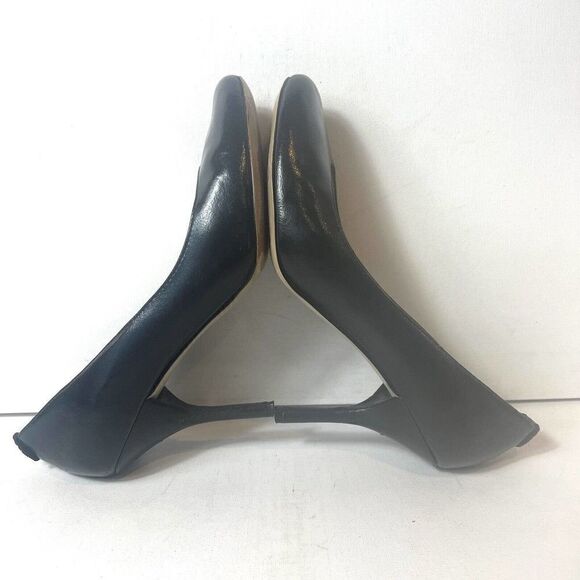MICHAEL Michael Kors Women's Size 8 M Pumps Black Leather Slip On Stiletto Heels - Picture 4 of 12